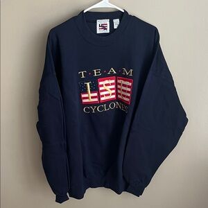 Iowa State University ISU Cyclones crewneck sweatshirt USA Player embroider XXL